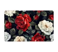 Peacoblue Bank Card Sticker White and Red Roses Credit Debit Card Custom Skin Cover Protector, 4 Styles Waterproof Scratch-Proof and Attractive Decal for Most Popular EBT Transportation Key Card