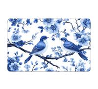 Peacoblue Credit Debit Card Skin Sticker Blue Vintage Bird, Waterproof Scratch-Resistant and Attractive Card Decal Custom 4 Styles for Credit Debit Transportation Card