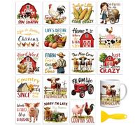 Peacoblue Farm Quotes Rub On Transfers for Craft, Transfer Sticker