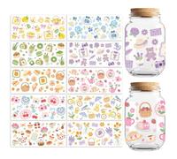 Peacoblue Fruits and Flowers UV DTF Cup Wraps, 10 Sheets Transfer Sticker