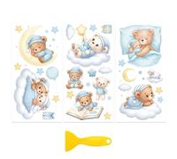Peacoblue Goodnight Teddy Bear Rub On Transfers for Furniture Craft 6"x12"