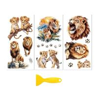 Peacoblue Lions Rub On Transfers for Furniture Craft 6"x12"