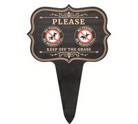 Peacoblue No Dog Poop or Pee Sign for Yard, Outdoor Pet Warning