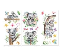 Peacoblue Rub on Transfer Decals for Furniture Crafts 6"x12", 3Pcs Koala Waterproof UV DTF Transfer Decals Sticker for Dresser Lingerie Chests Drawer Glass Porcelain Wood