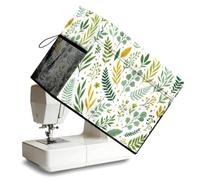 Peacoblue Sewing Machine Cover, Simple Leaves Pattern Dust Cover