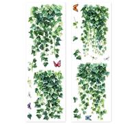 Peacoblue Vines Window Static Clings, Static Stickers 35.4"x11.8"