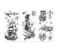 Peacoblue Vintage Mermaid Rub On Transfers for Furniture Craft 6"x12"