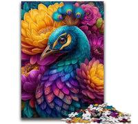 Peacock 1000 Piece Jigsaw Puzzle for Adults And Teenagers,for Educational Game Challenge Toy for Is Ideal As A Gift for The Whole Family (38x26cm)