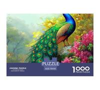 Peacock -1000 Piece Jigsaw Puzzle - The King of The Birds Puzzle - Sustainable Jigsaw Puzzle for Adults - Premium 100% Recycled Board - Great Gift for Adults 70x50cm/1000pcs