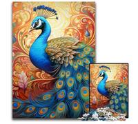 Peacock 1000 Piece Jigsaw Puzzles for Adults cardboard Jigsaw Relaxing Entertainment, Home Decor 26X38CM/10.23x14.96inch