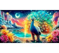 peacock 1000 Piece Jigsaw Puzzles for Adults Educational Games Jigsaw Puzzle Home Decors for The Whole for Women, Gifts for Men 75x50cm/1000pcs