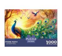 Peacock 1000 Piece Jigsaw Puzzles for AdultsBeautiful Peacock Colourful, Challenging & Brainteasing Adults Jigsaw Puzzle, Puzzle The Future - 100% Recycled Cardboard Educational Game Challenging & Br
