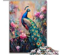 Peacock 1000 Piece Jigsaw Puzzles for Teenagers, Educational Stress Relief Toy for Is Ideal As A Gift for The Whole Family (50x75cm)