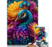 Peacock 1000 Pieces Jigsaw Puzzle For Adults Teens,Challenging Game Toys Every Piece Is Unique - Challenging Family Fun Game (38x26cm)