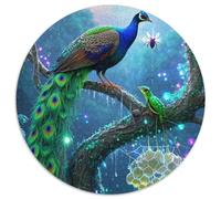 Peacock 1000 Pieces Jigsaw Puzzles For Adults Family Challenge Toys Stress Relieving Entertainment Exercise The Memory of The Brain for Adults And Kids, Age 12 Years Up 1000pcs (67.5x67.5cm)