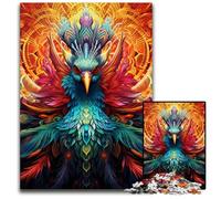 Peacock 1000Pc Adults Jigsaw Puzzle cardboard Jigsaw Brain-Challenging DIY Decorative Game, Family Interactive Toy 26X38CM/10.23x14.96inch