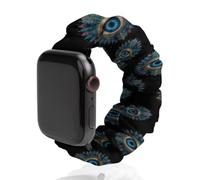 Peacock All-Seeing Eye Scrunchie Watch Band Elastic Watch Strap | Cute Printed Watchband,Replacement Wristband Compatible for iWatch
