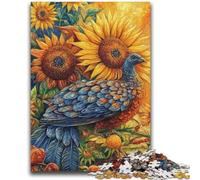 Peacock And Sunflower 2000 Piece Jigsaw Puzzles for Adults Gifts,Decompressing Intellectual Educational Toy Perfect Decoration (70X100cm)