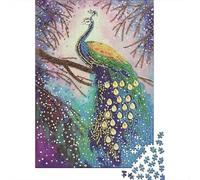 Peacock Art DecorJigsaw Puzzles 1000 Pieces for Adults Puzzle Educational GamesVibrant Bird Painting Style