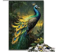 Peacock Art Jigsaw Puzzles for Adults 1000 Piece, Challenging Game Toys Wall Decoration Unique Birthday And Xmas Gifts (26x38cm)