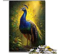 Peacock Art Jigsaw Puzzles for Teenagers 1000, Educational Games Home Decoration Unique Home Decor And Gifts (50x75cm)