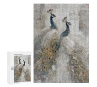 Peacock Artwork Painting -1 Puzzle 1000 Teile Schwer Puzzle Spielzeug Lernspiel Impossible Herausforderungsspielzeug Für Erwachsene Kinder 300 PCS