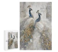 Peacock Artwork Painting -1 Puzzle 1000 Teile Schwer Puzzle Spielzeug Lernspiel Impossible Herausforderungsspielzeug Für Erwachsene Kinder 1000 PCS