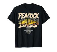 Peacock Bass Angler Fishing Graphic Fish Dad Men Boys T-Shirt