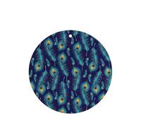 Peacock Bird Feathers Printing Fashion Car Air Freshener Cards 10 Pcs Car Scented Hanging Sheets