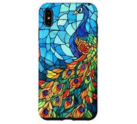 Peacock Bird with Stylized Sun Halo Case for iPhone XS Max