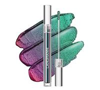 Peacock Blue Turns Green Chameleon Liquid Eyeshadow Tri-color Diamond Sparkling Liquid Eyeshadow Single Pack(PEACOCK)