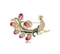 Peacock brooch, women's high-end sense, niche suit accessories, chest flowers, high-end sense, exquisite high-end clothing, brooch Fashion professionals