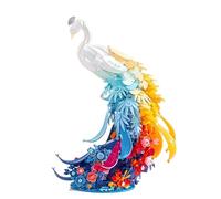 Peacock Building Blocks Set, 1000+PCS Birds Bricks Kit for Girls Women Adults Home Decor Collection, Animal with Flowers Art Model Toys