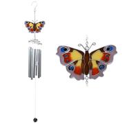 Peacock Butterfly 65cm Metal Wind Chime Suncatcher Hanging Garden Ornament
