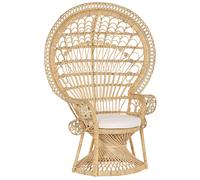 Peacock Chair EMMANUELLE Rattan Beige