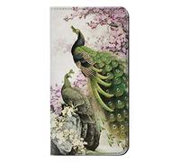 Peacock Chinese Brush Painting PU Leather Flip Case Cover For Motorola Moto G8 Plus