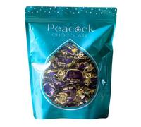 Peacock Chocolate Toffee Eclairs Share Bag | 500 Grams of Individually-Wrapped Rich Toffee & Milk Chocolate Eclairs | Sweet, Chewy & Delicious Candies for Sharing | Party Sweets & Loot Bag Treats