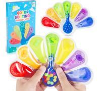 Peacock Colour Sorting Toys for Toddlers, Colour Sorting Sensory Toys for Autism & Fine Motor Skills, Montessori Toys for 3+ Years Old, MoZkkiz Sorting Toys Educational Toys Ideal for Toddles