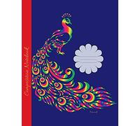 Peacock Composition Notebook: Wide Ruled lined Book to write in for school, take notes, for kids, teens, students, biology teachers, homeschool,colorful Peafowl Cover