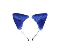 Peacock Costume Carnival Halloween Cat Ears Headband Animal Ears Hair Band Costume Accessory For Women & Girls Festive Dress Up Prop(Blue,One Size)