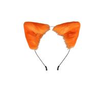 Peacock Costume Carnival Halloween Cat Ears Headband Animal Ears Hair Band Costume Accessory For Women & Girls Festive Dress Up Prop(Orange,One Size)
