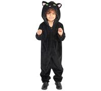 Peacock Costume Ladies,Feather Skirt Carnival Toddler Coustume for Kids Girls Flannel Annimal with Ears and Detachable Tail Furry Annimal Jumpsuit with Pockets Hooded(Black,XL)