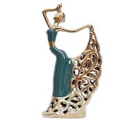 Peacock Dancer Figurines Dancing Sculpture Ceramics Crafts Home Decor, Resin Peacock Dancer Beauty Statue Table Centerpiece Decoration for Home Office Gifts