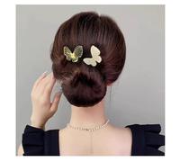 Peacock Display Angel Wings Elegant Hair Bun Maker, Bun Makers For Women's Hair, Style Elegant Lazy Hair Curler, French Twist Bun Hairstyle Shaper (A)