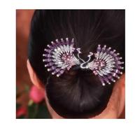 Peacock Display Angel Wings Elegant Hair Bun Maker, Bun Makers For Women's Hair, Style Elegant Lazy Hair Curler, French Twist Bun Hairstyle Shaper (H)