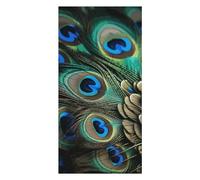 Peacock Feather Beach Towels Extra Large, Quick Dry Absorbent Multipurpose, Oversized Beach Towel, Sand Free Foldable Lightweight, Travel Towel, For Beach Pool Camping Travel Vacation, 63x31.5 in