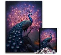 Peacock Feather Jigsaw Puzzles for Adults 1000 Piece paper Jigsaw Puzzles BrainChallenging DIY Decorative Game Family Interactive Toy 1000 PCS(38x26cm)