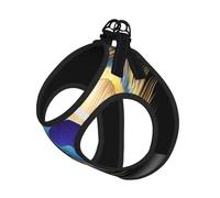Peacock Feather Mandala Dog Harness - Breathable, Reflective, And Adjustable Pet Vest, Suitable For Small Cats And Dogs