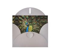 peacock feather print Greeting Cards - Thank-You Cards Party Invitation Cards for Festive Celebrations