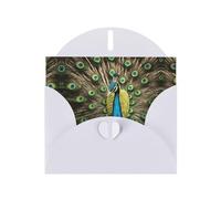 peacock feather print Greeting Cards - Thank-You Cards Party Invitation Cards for Festive Celebrations